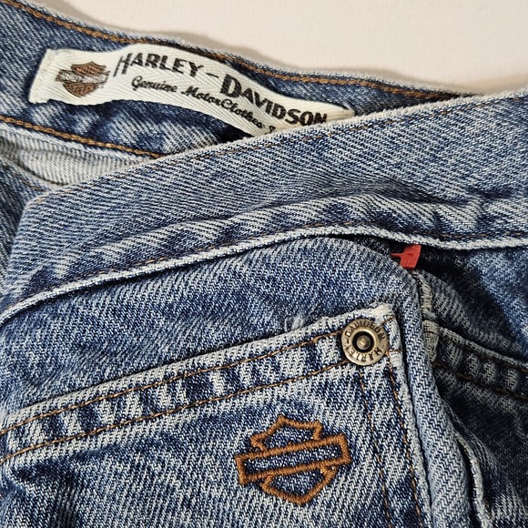 Harley Davidson Jeans Mens Size 36x33 Blue Straight Denim Vintage - Picture 4 of 14